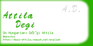 attila degi business card